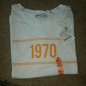 1970 white tee